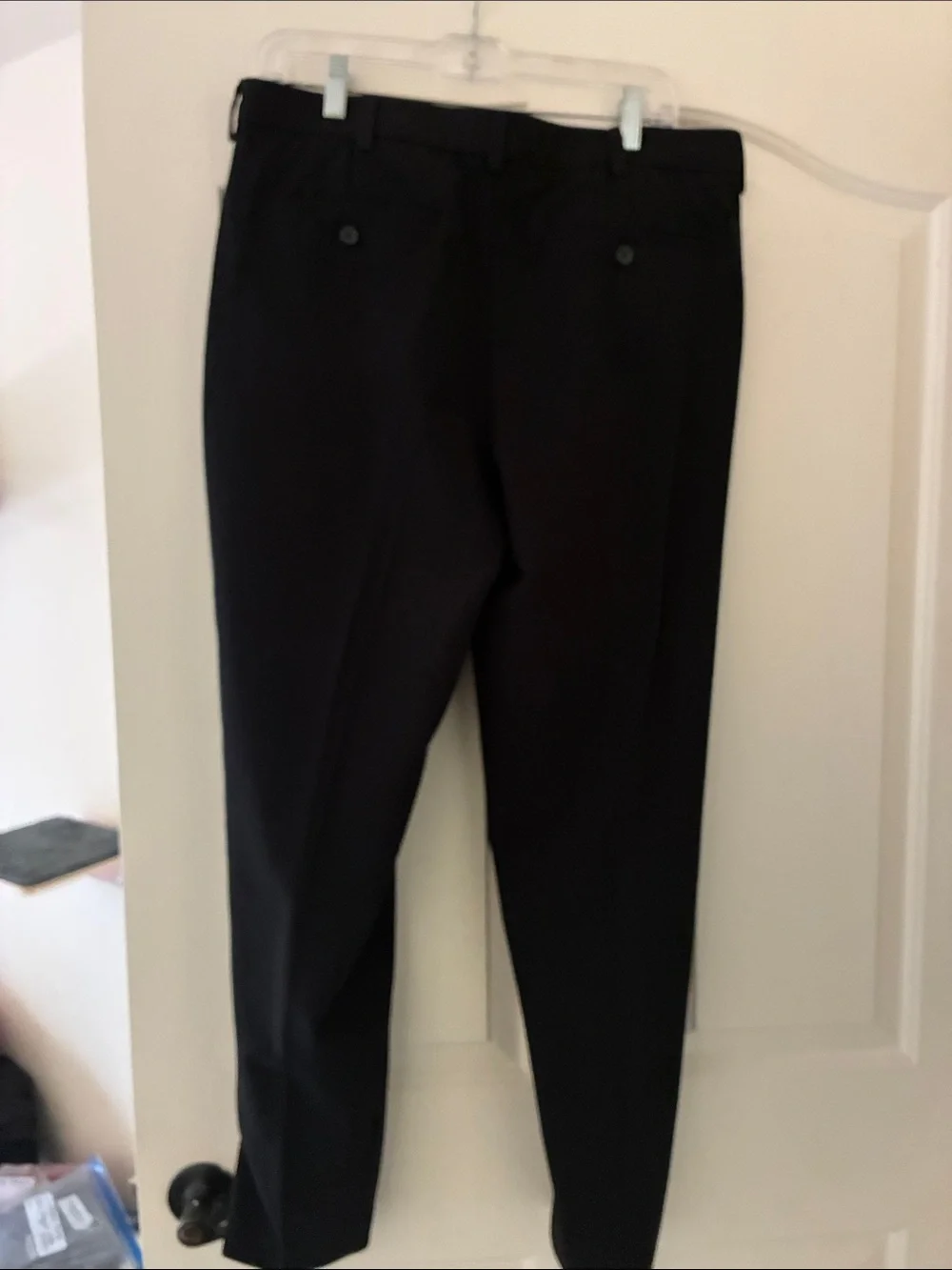 George Men's Black Dress Pants - Straight Leg